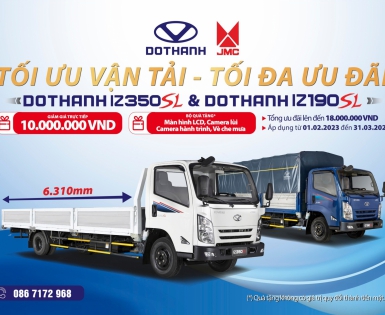 Khuyến Mãi Ra Mắt DOTHANH IZ350SL & IZ190SL “Tối Ưu Vận Tải, Tối Đa Ưu Đãi”